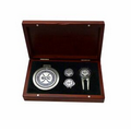 Rosewood finish Gift Kit- bag tag,repair tool,hat clip,ball marker